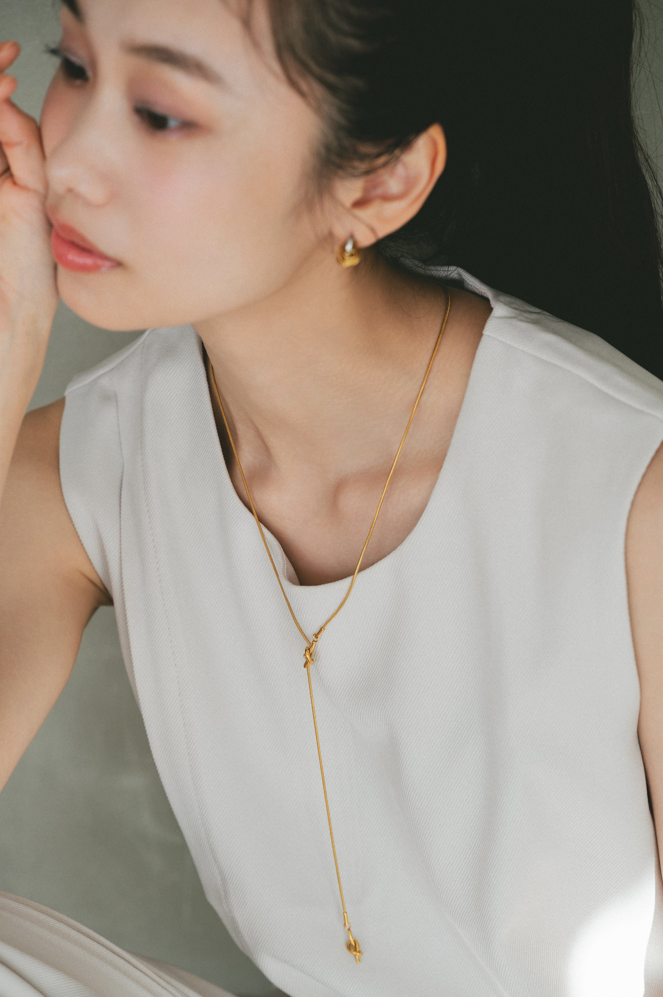 【Sign】Y-Chain Long Necklace