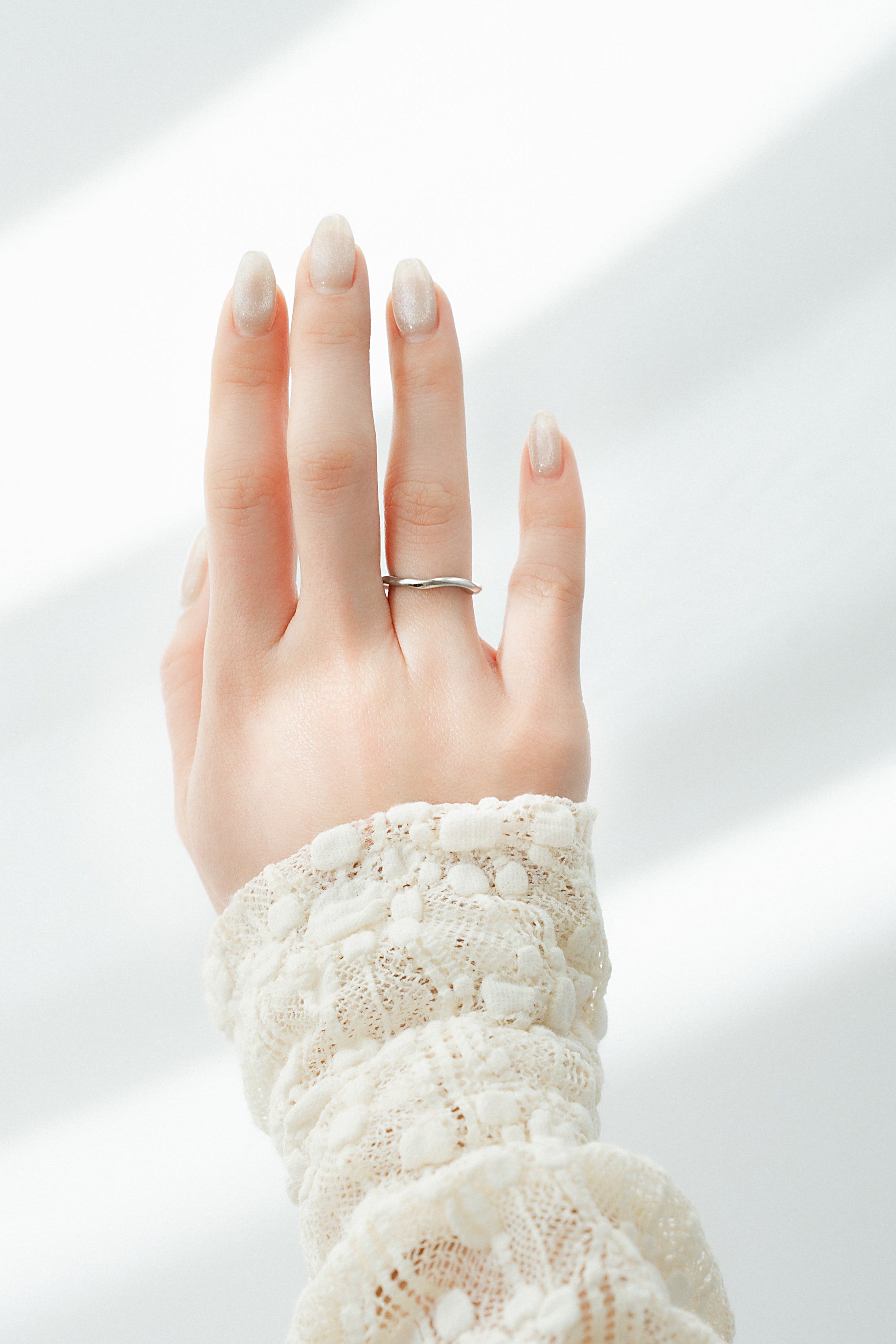 ニュアンスウェーブリング シルバー ディテール ウェーブライン ステンレス304 EPIS