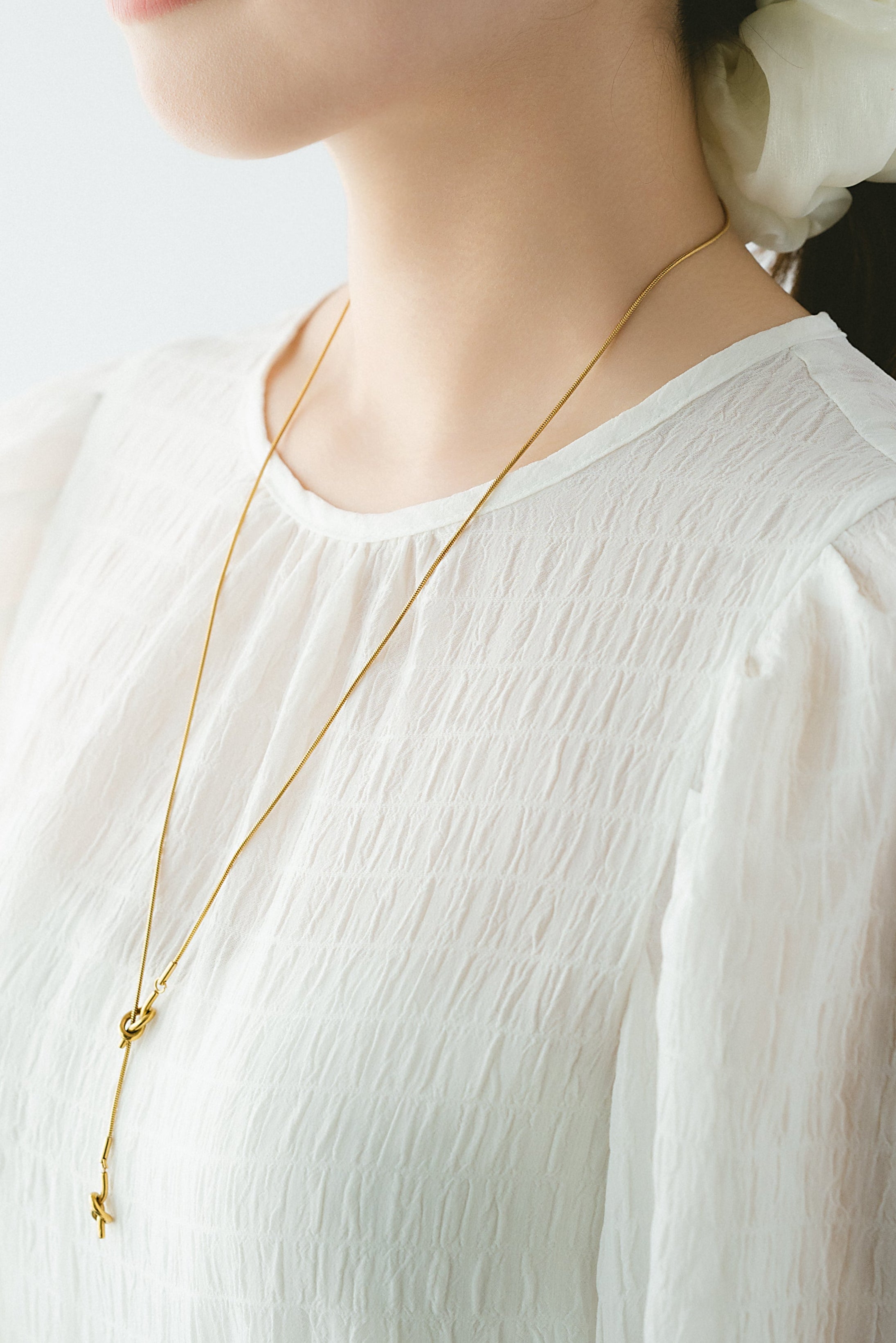 Yチェーンロングネックレス ゴールド 首を長く見せる Yライン サージカルステンレス EPIS