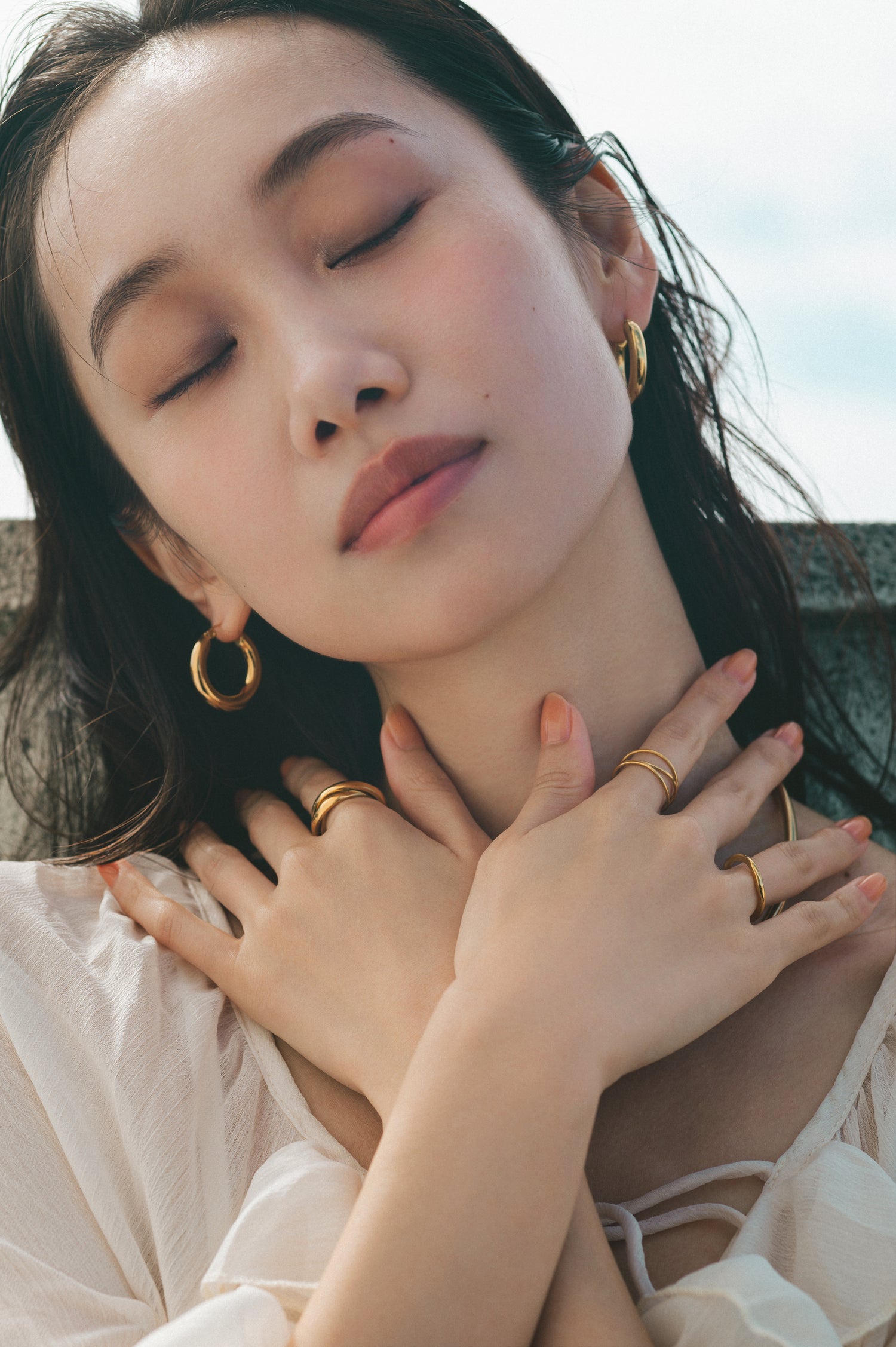 【DAY TO DAY】Chunky Hoop Pierce