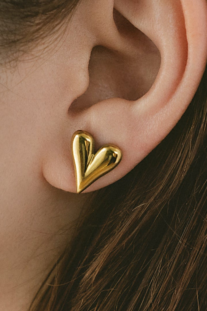 ハートピアス ゴールド 大人可愛いハートモチーフ サージカルステンレス EPIS