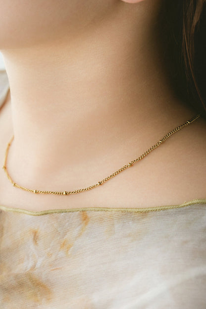 ボールチェーンネックレス ゴールド カジュアルなデイリーネックレス ステンレス304 EPIS